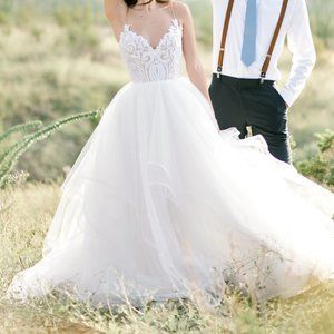 BLUSH BY HAYLEY PAIGE PEPPER WEDDING DRESS